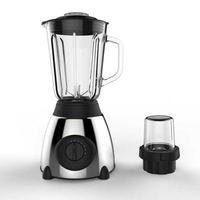 Блендер Cheffinger 1000 W – 1,5 л стъклена кана, мелачка 100 мл, корпус от неръждаема стомана