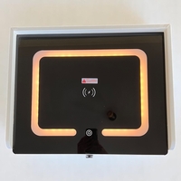 Смарт нощен шкаф с безжично зареждане, стерео тонколона, USB А & USB C порт и LED осветление - Правопъгален (Цвят: Бял), Модел: 113