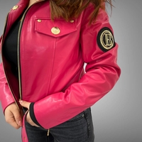 Кожено яке “Pink”