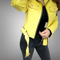 Яке от естествена кожа “Yellow”