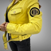 Яке от естествена кожа “Yellow”