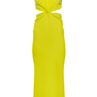 Long Dress Onyx Color Yellow
