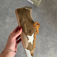 Golden Goose Ball Star Suede – Brown / White Star