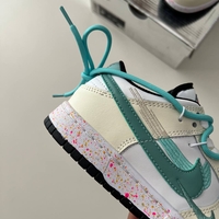 DUNK LOW ‘MULTIPLE AQUA SWOOSHES’ SAIL BLACK