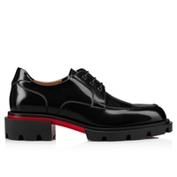 Christian Louboutin Greggo Trek Derby – Black Patent / Red Sole