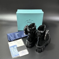 Prada Monolith Combat Boots – Triple Black (Pouch Edition)