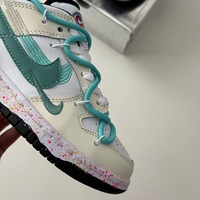 DUNK LOW ‘MULTIPLE AQUA SWOOSHES’ SAIL BLACK