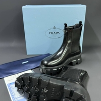 Prada Monolith Chelsea Boots – Triple Black
