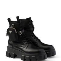 Prada Monolith Combat Boots – Triple Black (Pouch Edition)