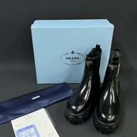 Prada Monolith Chelsea Boots – Triple Black