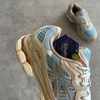 ASICS Gel‑NYC “Harbor Blue / Wood Crepe”