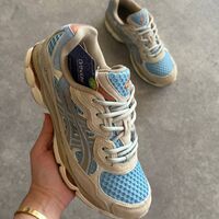 ASICS Gel‑NYC “Harbor Blue / Wood Crepe”