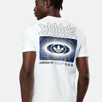 Adidas Originals Hyperpop Graphic T-Shirt – White/Blue