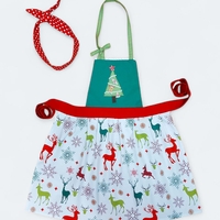 Детска ретро престилка за готвене Еленчета