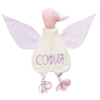 Мека играчка за сън пате лила
