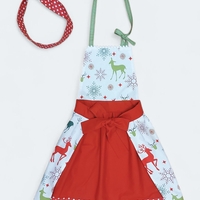 Детска ретро престилка за готвене Еленчета