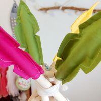 Детска палатка Тее Рее голямо БОХО с цветни пискюли