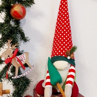 Коледно джудже за декорация точки