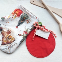 Комплект ръкохватки Винтидж Коледа 2