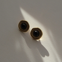 SAMANTHA EARRINGS IN BLACK