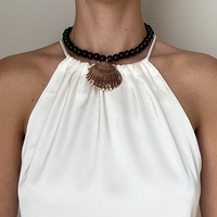 SABLE MAUVE NECKLACE