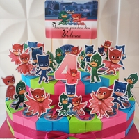 Картонена торта  ПИ ДЖИ МАСК 9 / PJ Masks 9
