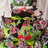 Картонена торта  Калинката и черният котарак 12 / Miraculous  12