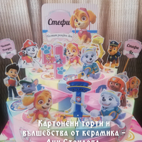 Картонена торта ПЕС ПАТРУЛ СКАЙ И ЕВЕРЕСТ 7 /  Paw Patrol Skye 7