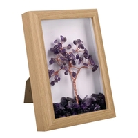 Дърво на живота АМЕТИСТ в рамка /естествени камъни/