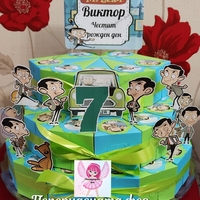 Картонена торта Мистър Бийн 8 / Mr.Bean 8