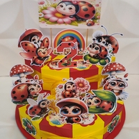 Картонена торта Сладката калинка 1