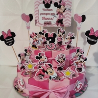 Картонена торта Мини Маус / Minnie Mouse