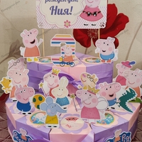 Картонена торта  ПРАСЕНЦЕТО ПЕПА  1 /  Peppa Pig 1