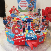 Картонена торта ПЕС ПАТРУЛ 6 / Кучешки патрул 6 / Paw Patrol  6