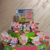 Картонена торта  ПРАСЕНЦЕТО ПЕПА  20 /  Peppa Pig 20