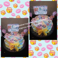 Картонена торта ПЕС ПАТРУЛ СКАЙ И ЕВЕРЕСТ 24 /  Paw Patrol Skye 24