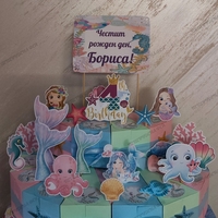 Картонена торта Морска нежност  15