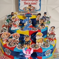 Картонена торта ПЕС ПАТРУЛ 12 / Кучешки патрул 12 / Paw Patrol 12