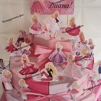 Картонена торта Барби 8 / Barbie 8