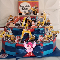 Картонена торта ТРАКТОРЧЕТА 11 / Tractors 11