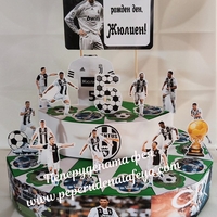 Картонена торта ФУТБОЛ Ювентус / Роналдо 5 / Juventus / Ronaldo
