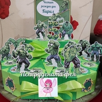 Картонена торта Хълк  1/ Hulk