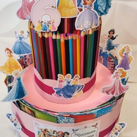 Торта от книжки и моливи Дисни Принцеси / Disney Princess