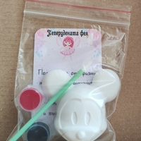 Керамичен комплект МИКИ МАУС  с  2бр. боички + 1бр. четка