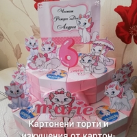 Картонена торта Котенцето Мари / Cat Marrie