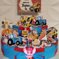 Картонена торта ТРАКТОРЧЕТА 11 / Tractors 11