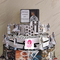 Картонена торта ФУТБОЛ Ювентус / Роналдо 6 / Juventus / Ronaldo