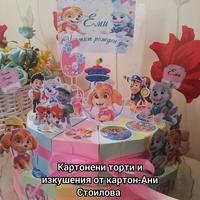 Картонена торта ПЕС ПАТРУЛ СКАЙ И ЕВЕРЕСТ 24 /  Paw Patrol Skye 24