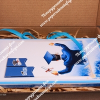 Кутия за пари с шоколад Merci  за абитуриент