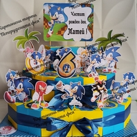 Картонена торта  СОНИК 7 / Sonic 7
